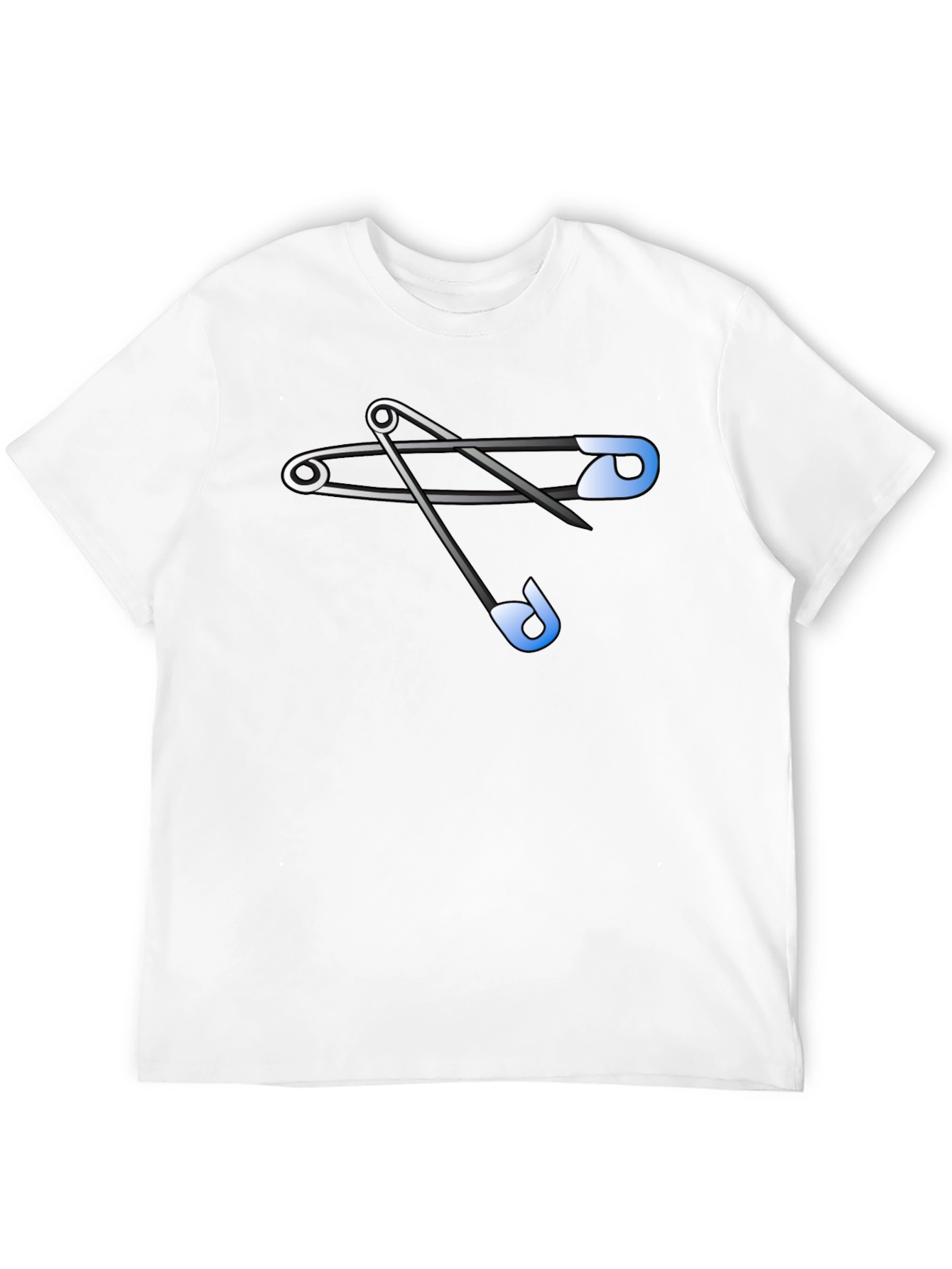 Safety Pins Graphic Tee - Black
