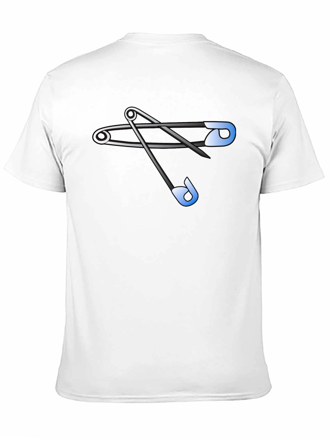 Safety Pins Graphic Tee - Black