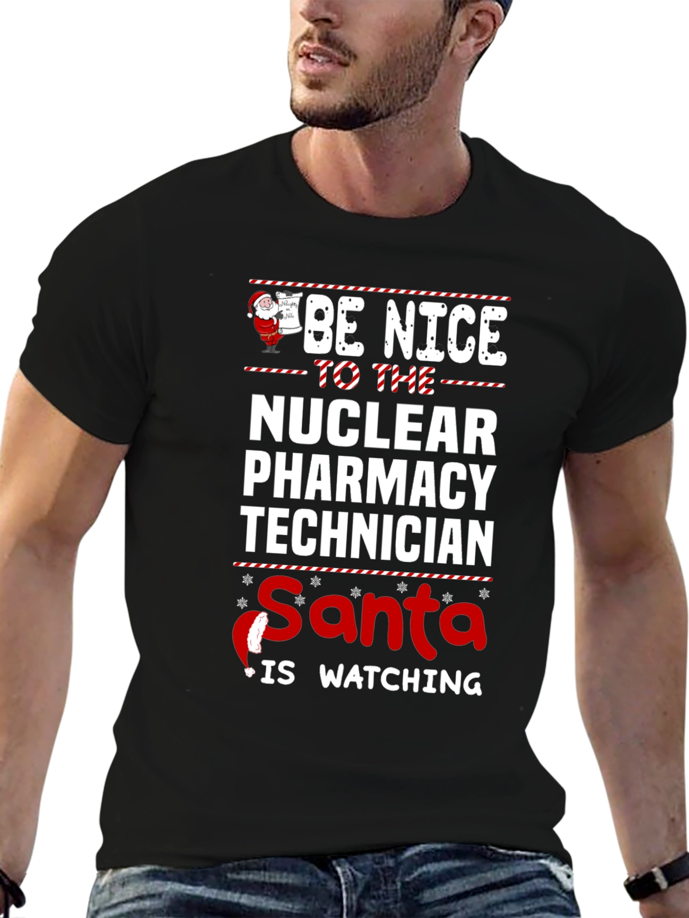 Nuclear Pharmacy Tech Santa T-Shirt
