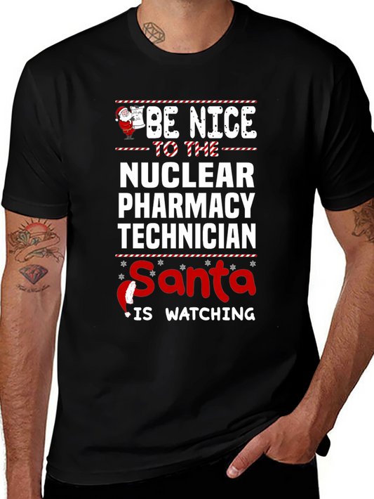 Nuclear Pharmacy Tech Santa T-Shirt