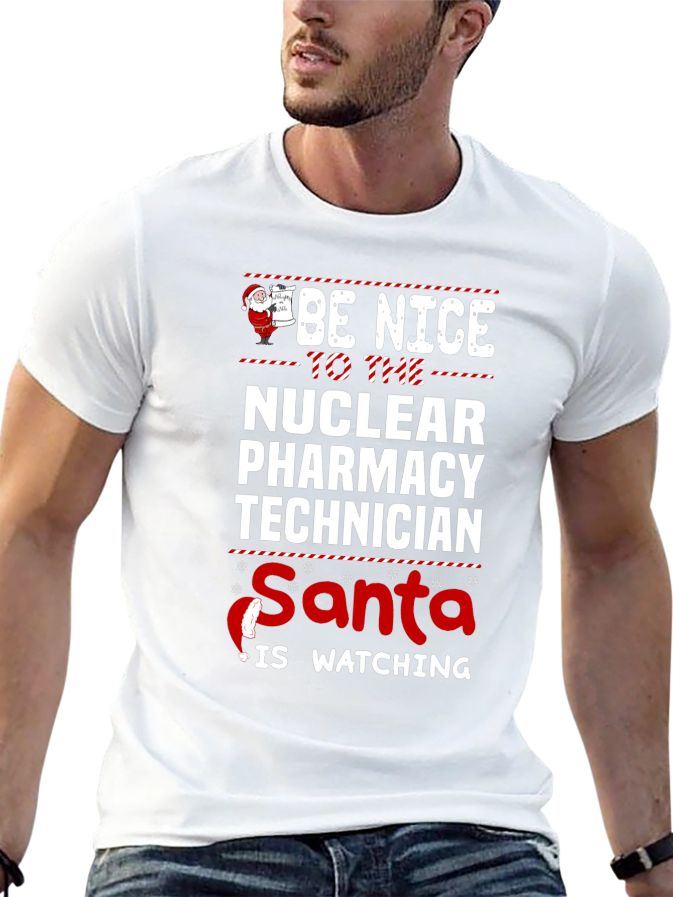 Nuclear Pharmacy Tech Santa T-Shirt