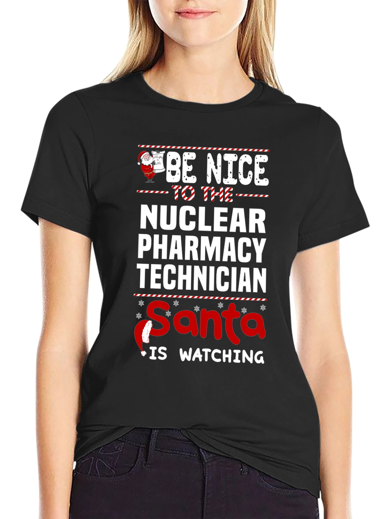 Nuclear Pharmacy Tech Santa T-Shirt