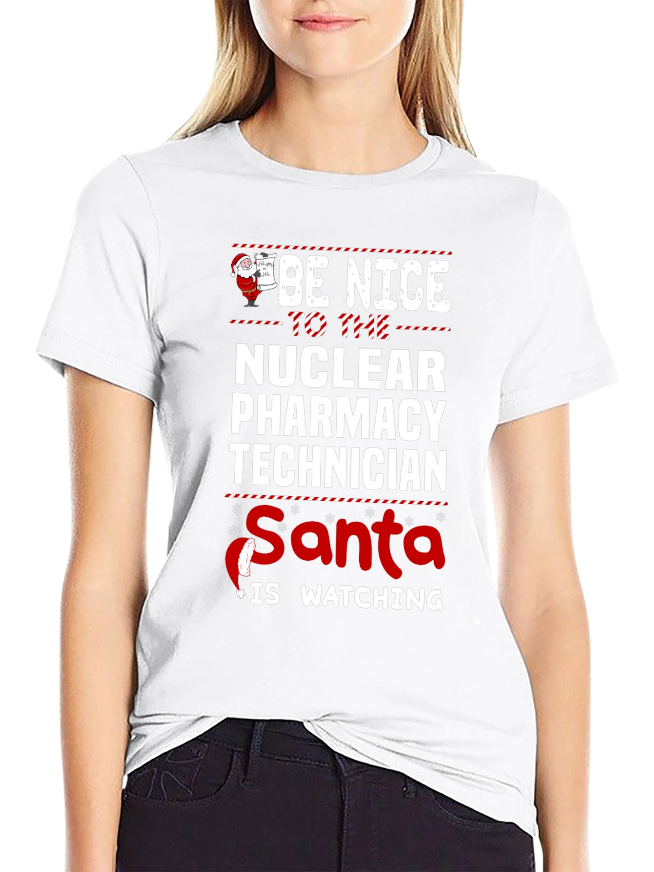 Nuclear Pharmacy Tech Santa T-Shirt