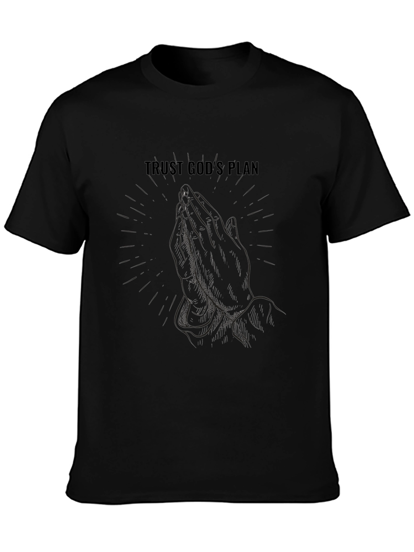 Trust Gods Plan Graphic Tee - Black