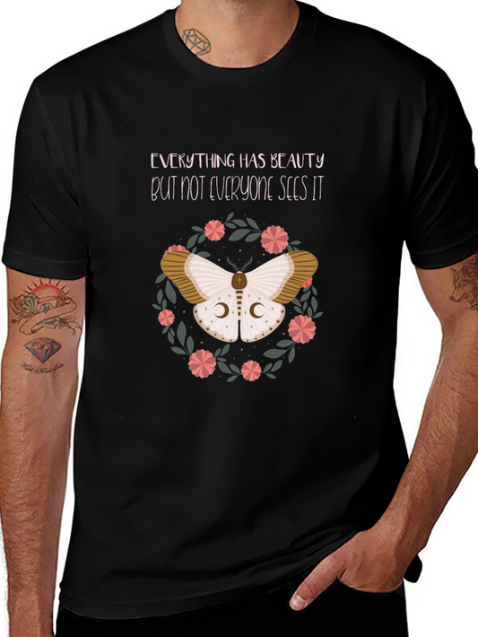 Moth Beauty T-Shirt - Inspirational Graphic Tee