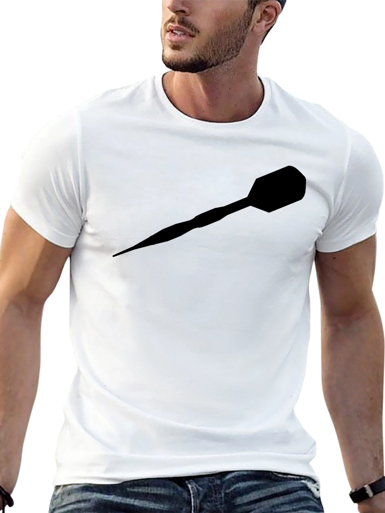 Darts Graphic Tee - Black Casual Shirt