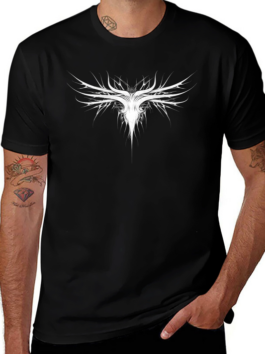 Abstract Graphic Print Crew Neck T-Shirt