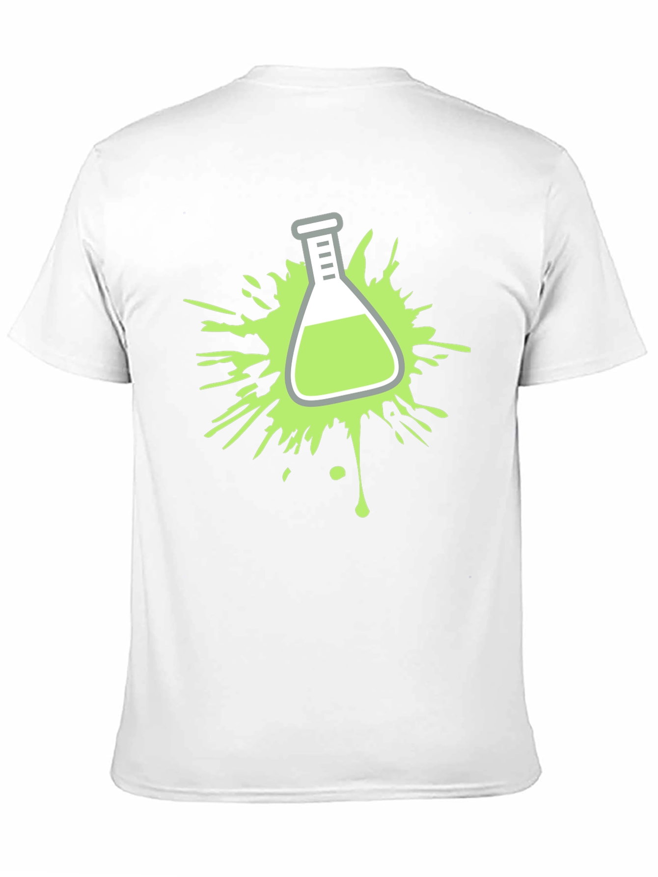 Science Beaker Splatter Graphic T-Shirt