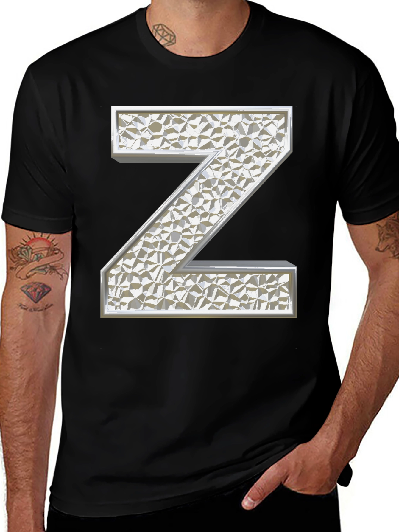 Modern Letter Z Graphic T-Shirt