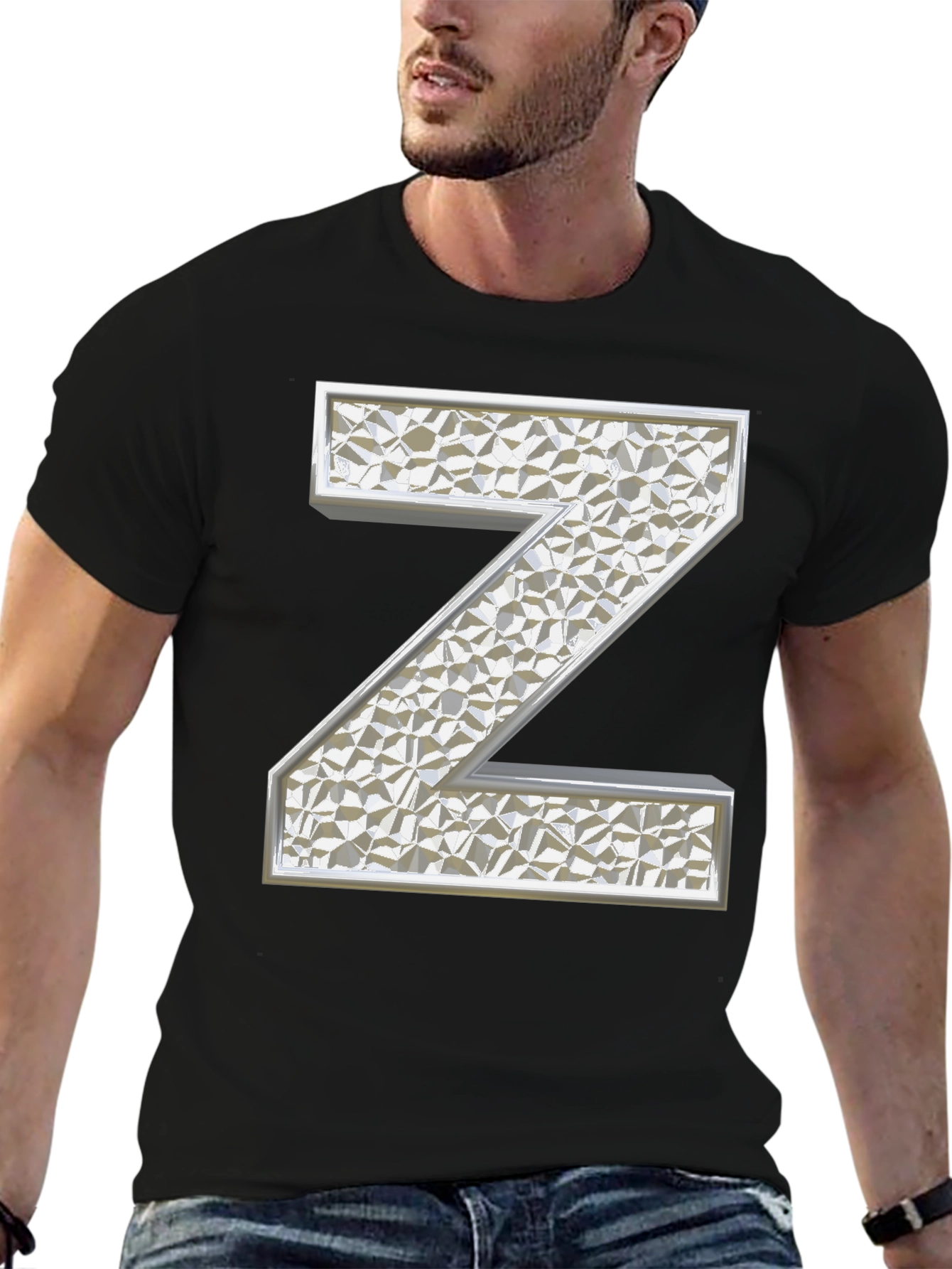 Modern Letter Z Graphic T-Shirt