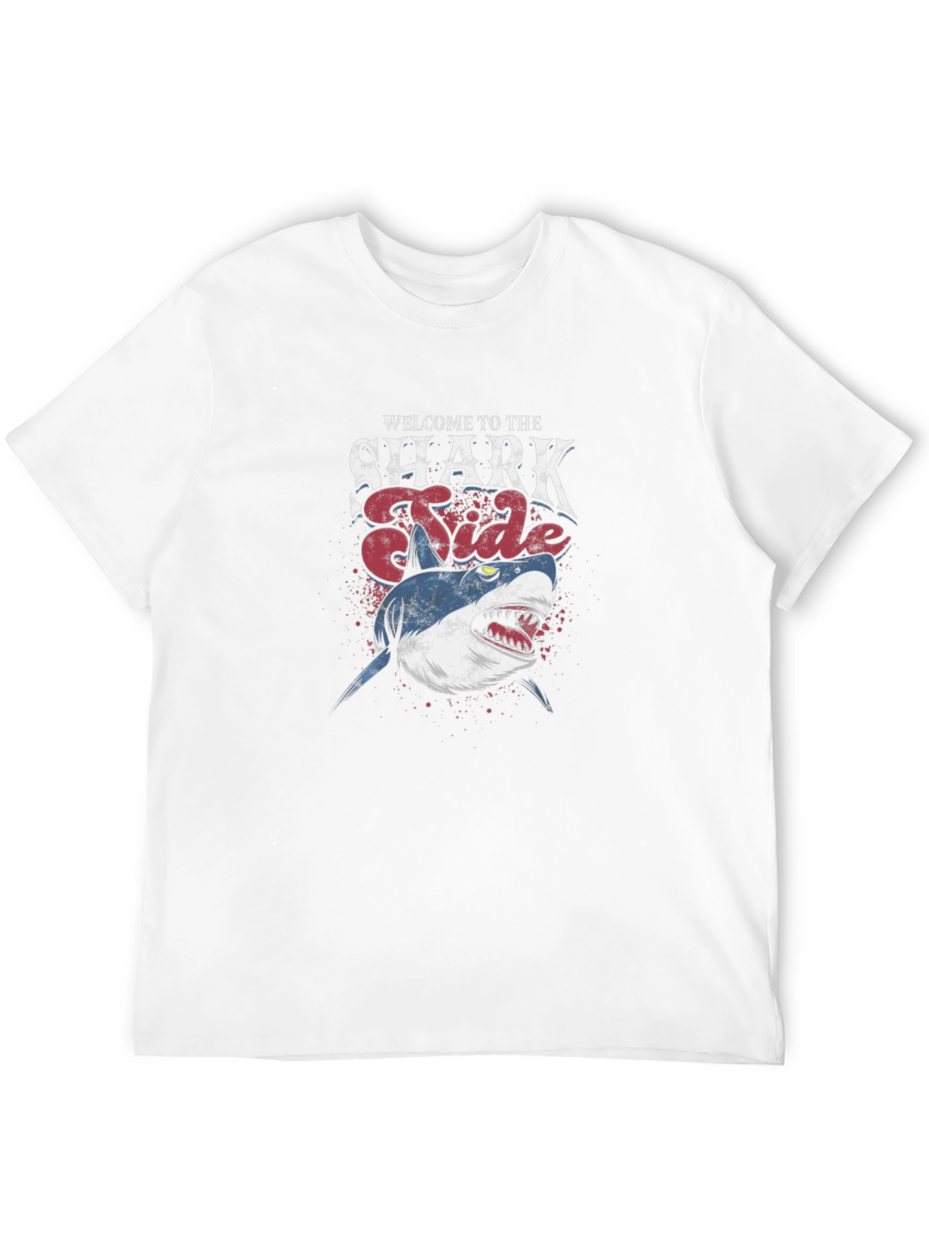 Shark Tide Graphic T-Shirt - Black