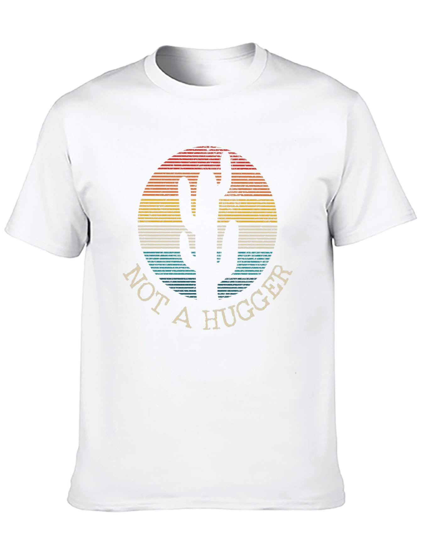 Not A Hugger Cactus Tee - Retro Desert Style