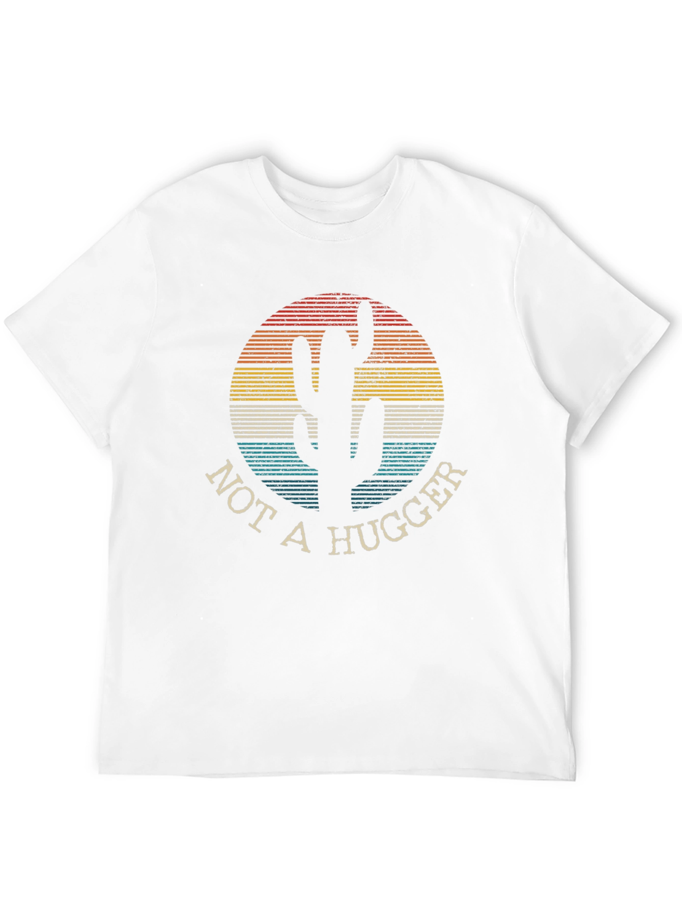 Not A Hugger Cactus Tee - Retro Desert Style