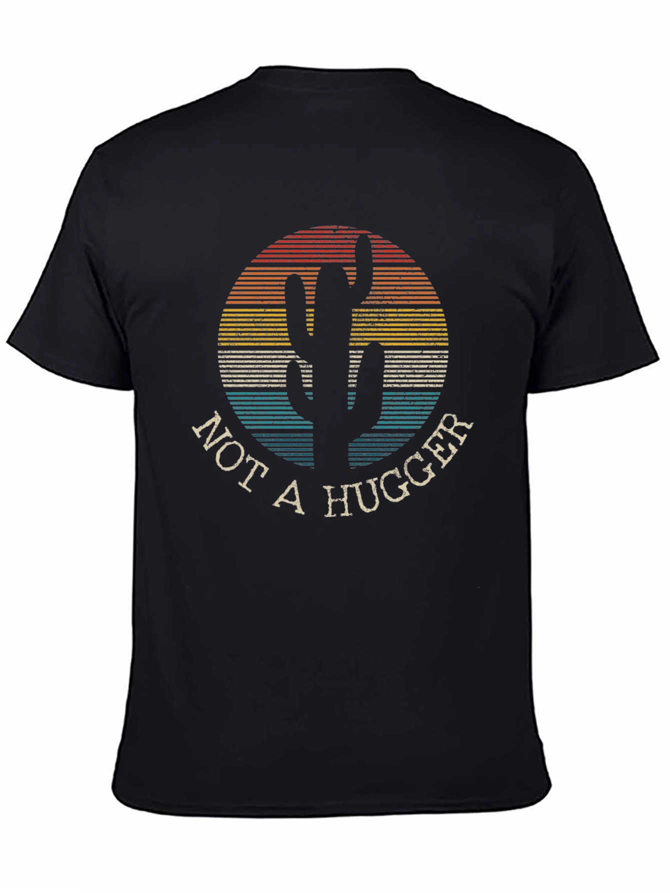 Not A Hugger Cactus Tee - Retro Desert Style