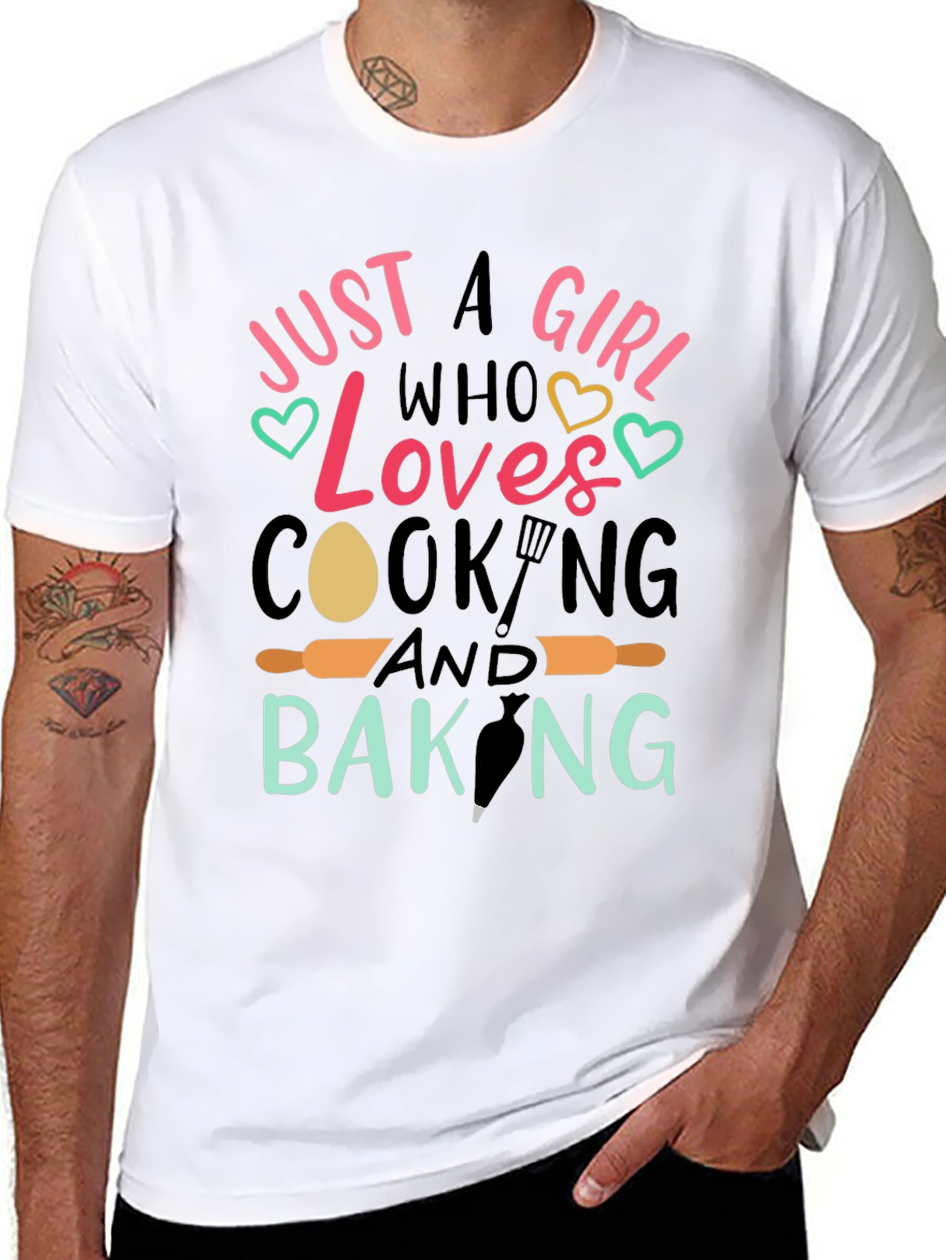 Just A Girl Who Loves Cooking & Baking T-Shirt