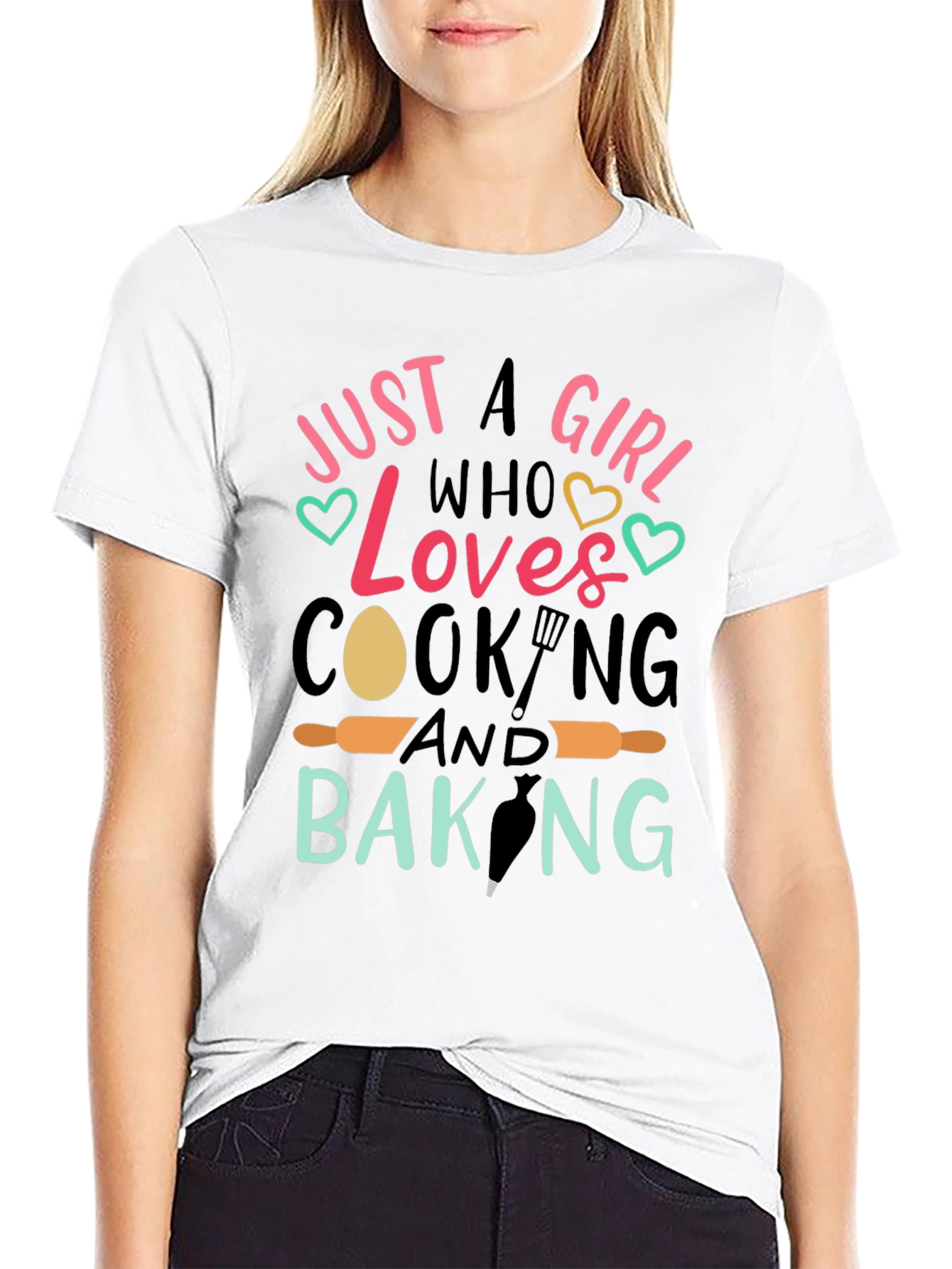 Just A Girl Who Loves Cooking & Baking T-Shirt