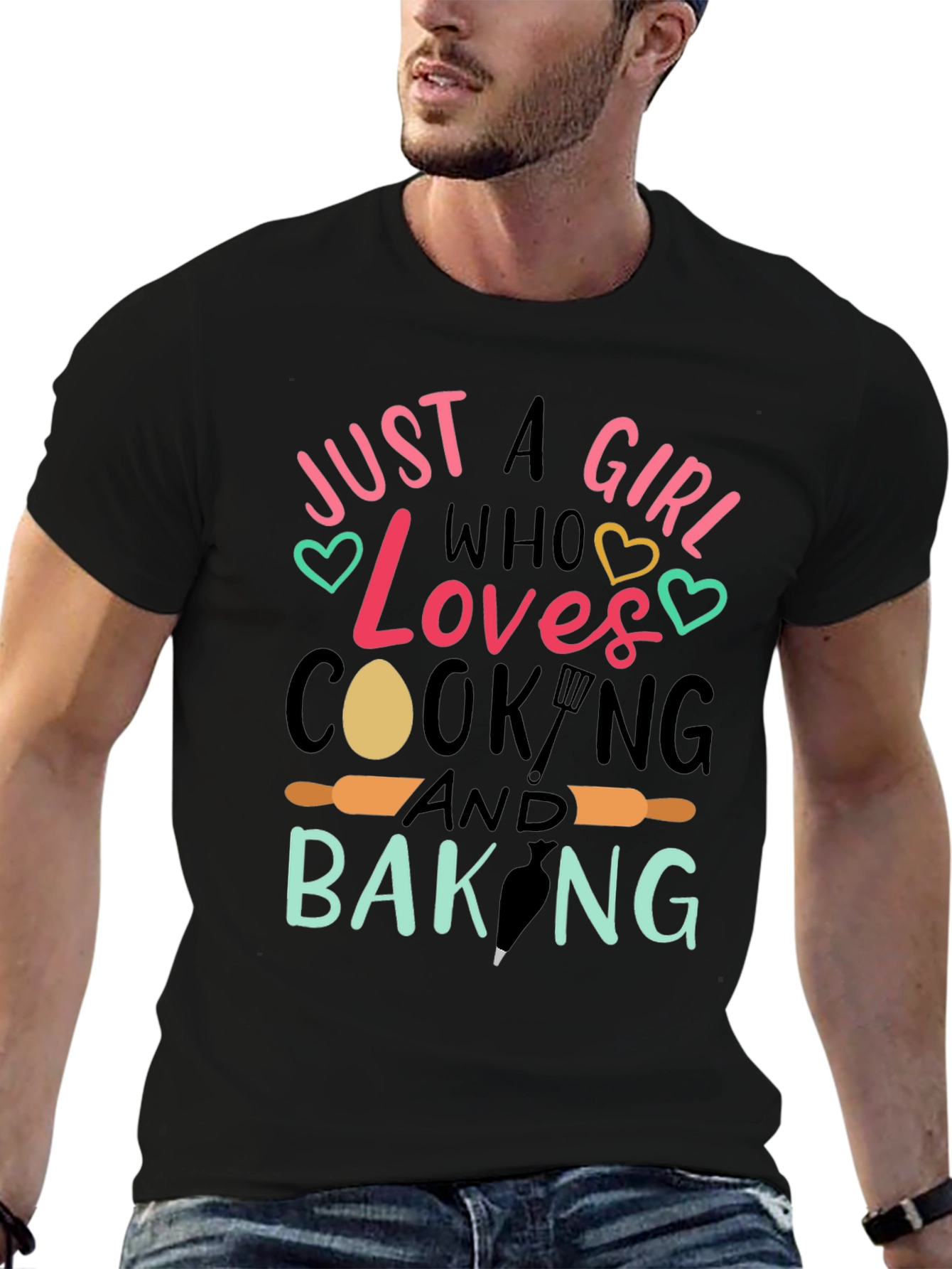Just A Girl Who Loves Cooking & Baking T-Shirt