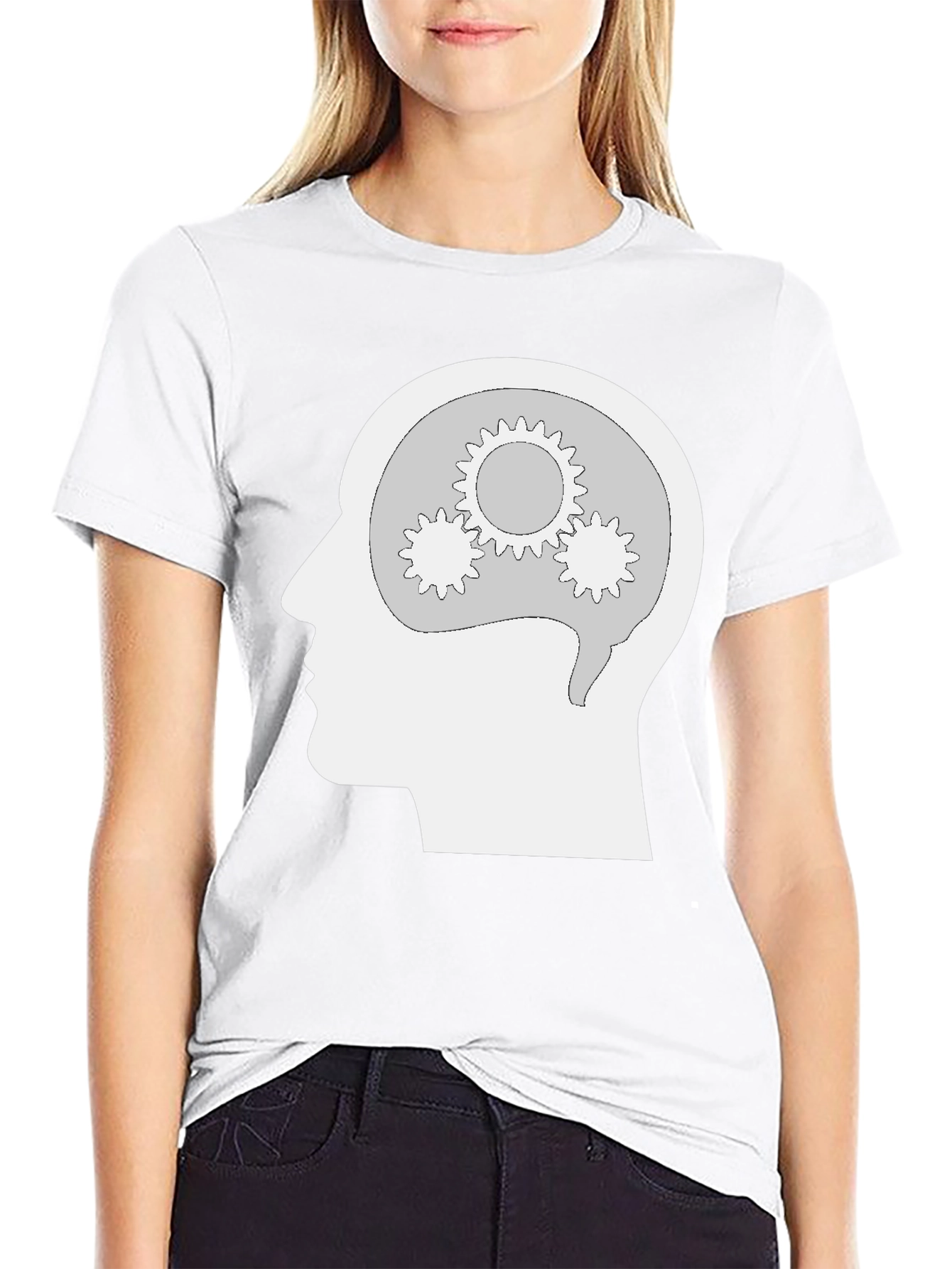 Cogito Ergo Sum T-Shirt - Thinking Head Design