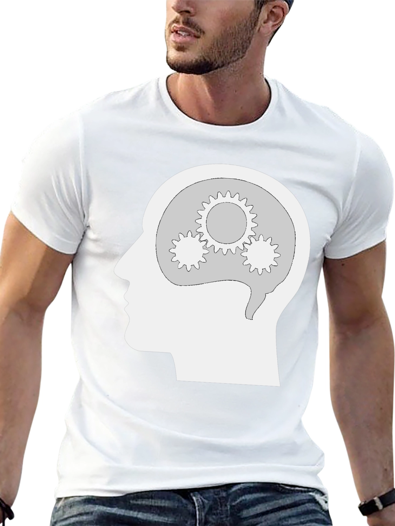 Cogito Ergo Sum T-Shirt - Thinking Head Design