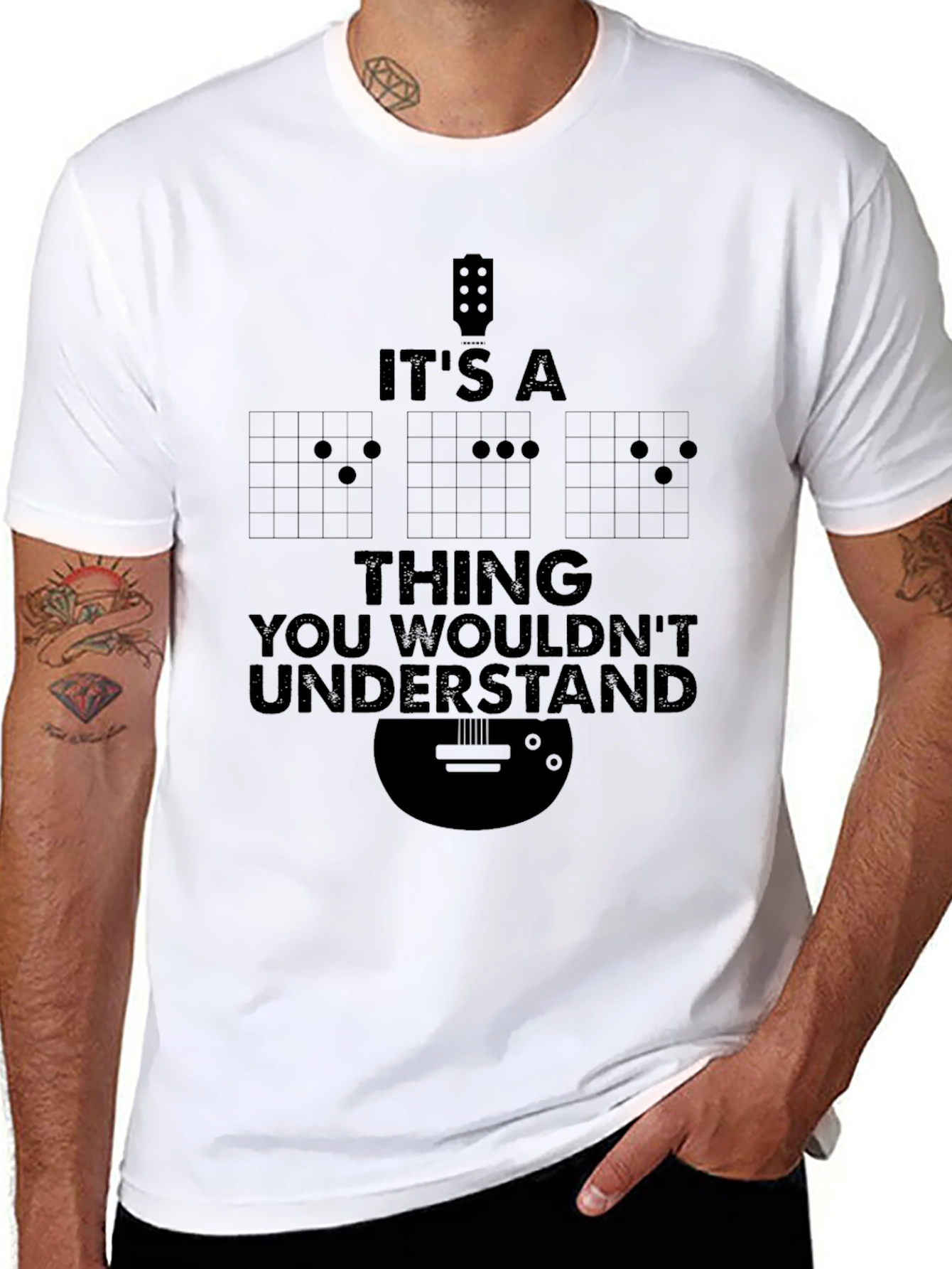 Its A Guitar Thing Mens Black T-Shirt