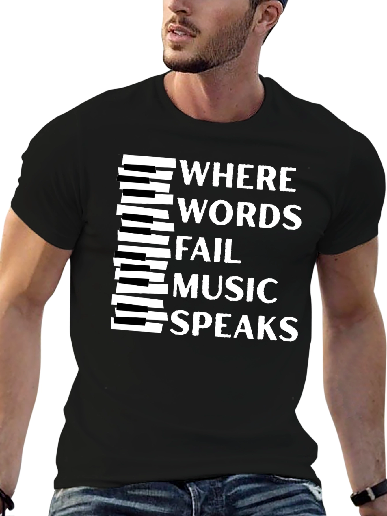Music Speaks Graphic Tee