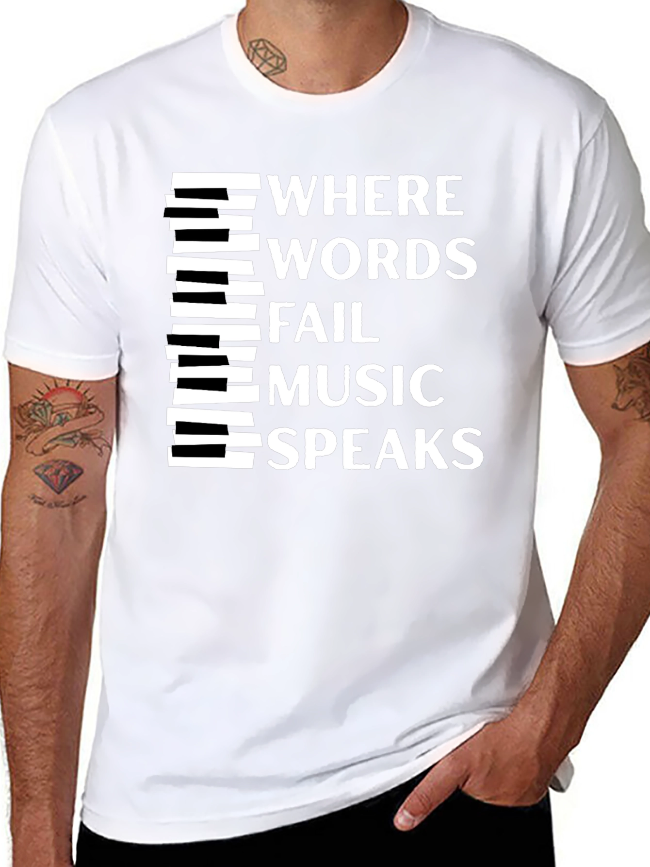 Music Speaks Graphic Tee
