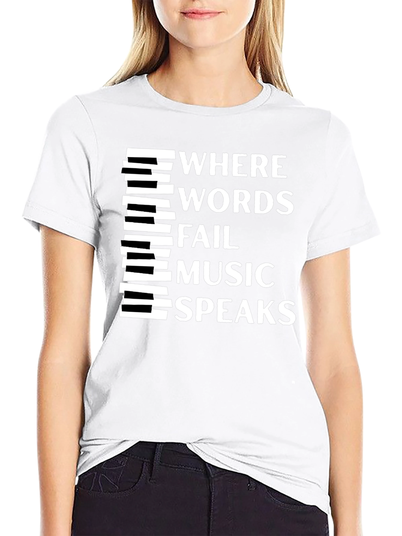 Music Speaks Graphic Tee