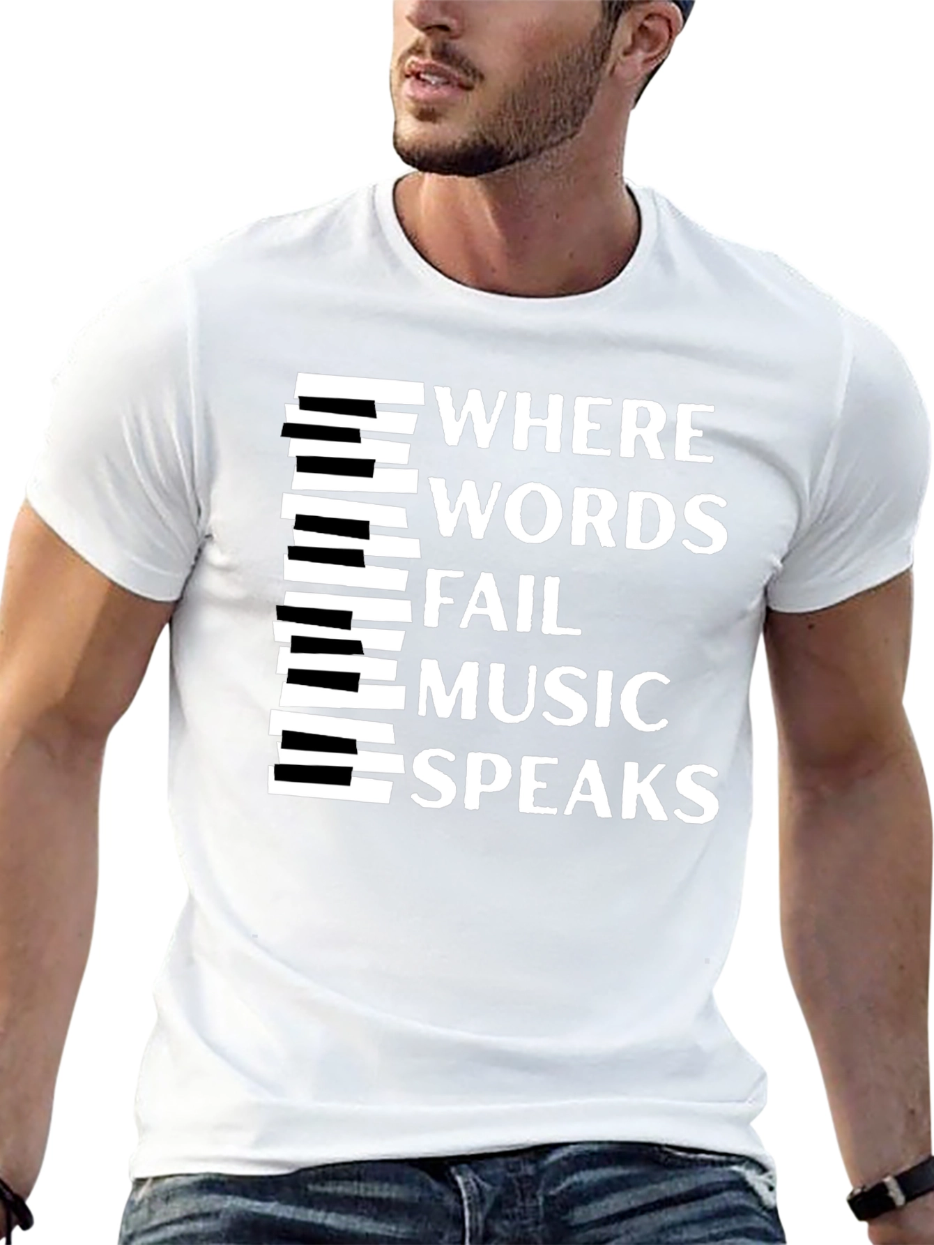 Music Speaks Graphic Tee