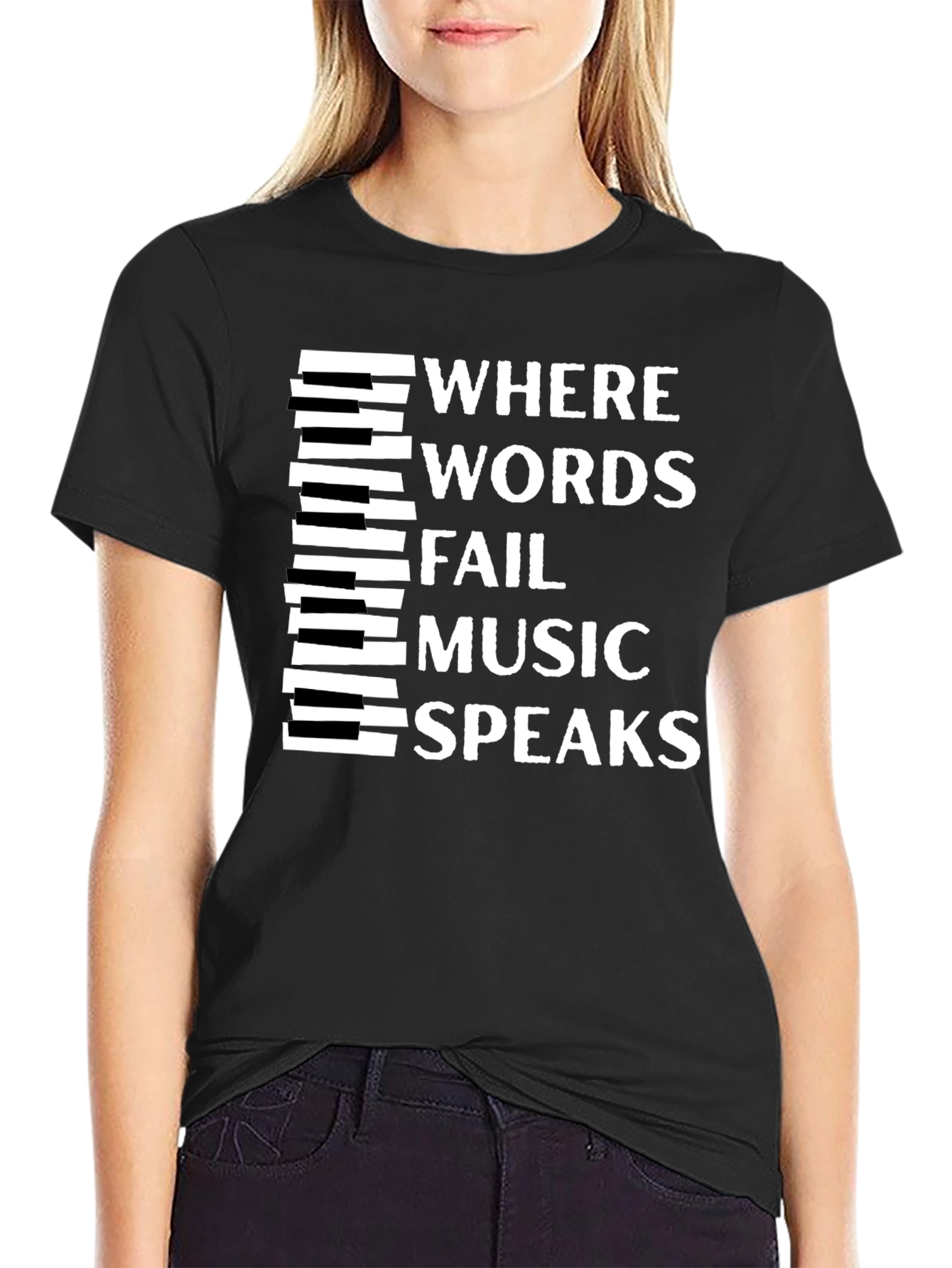Music Speaks Graphic Tee