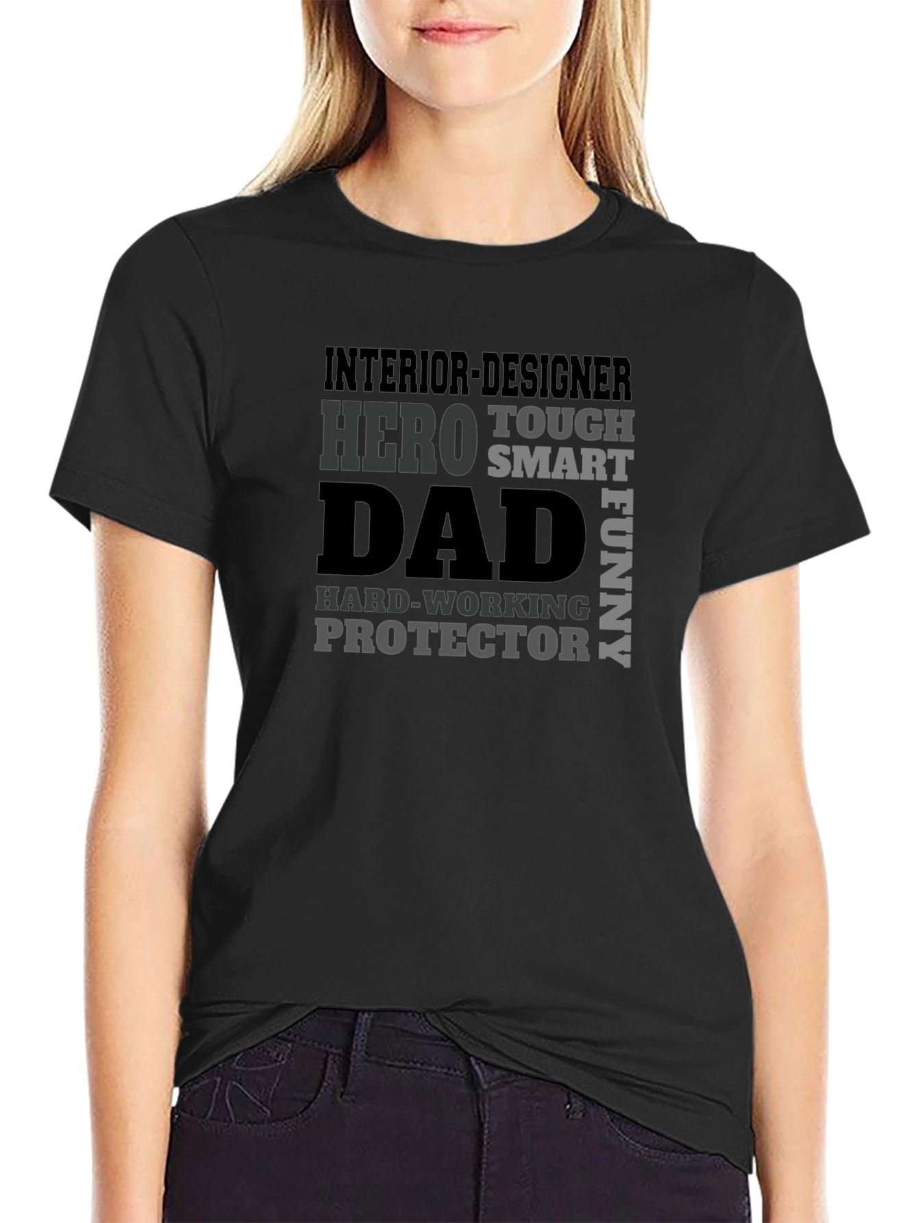 Hero Dad Interior Designer Graphic T-Shirt