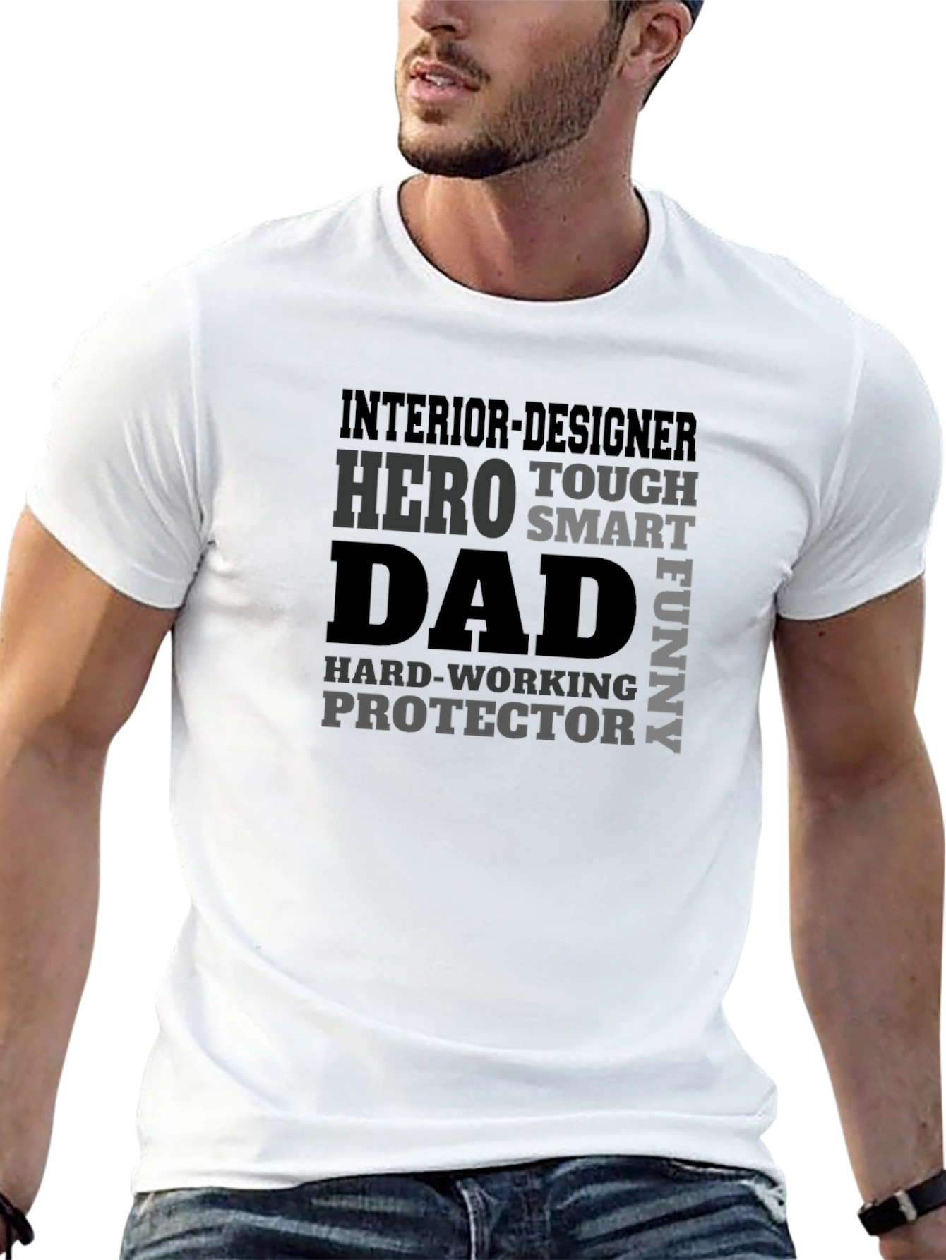 Hero Dad Interior Designer Graphic T-Shirt