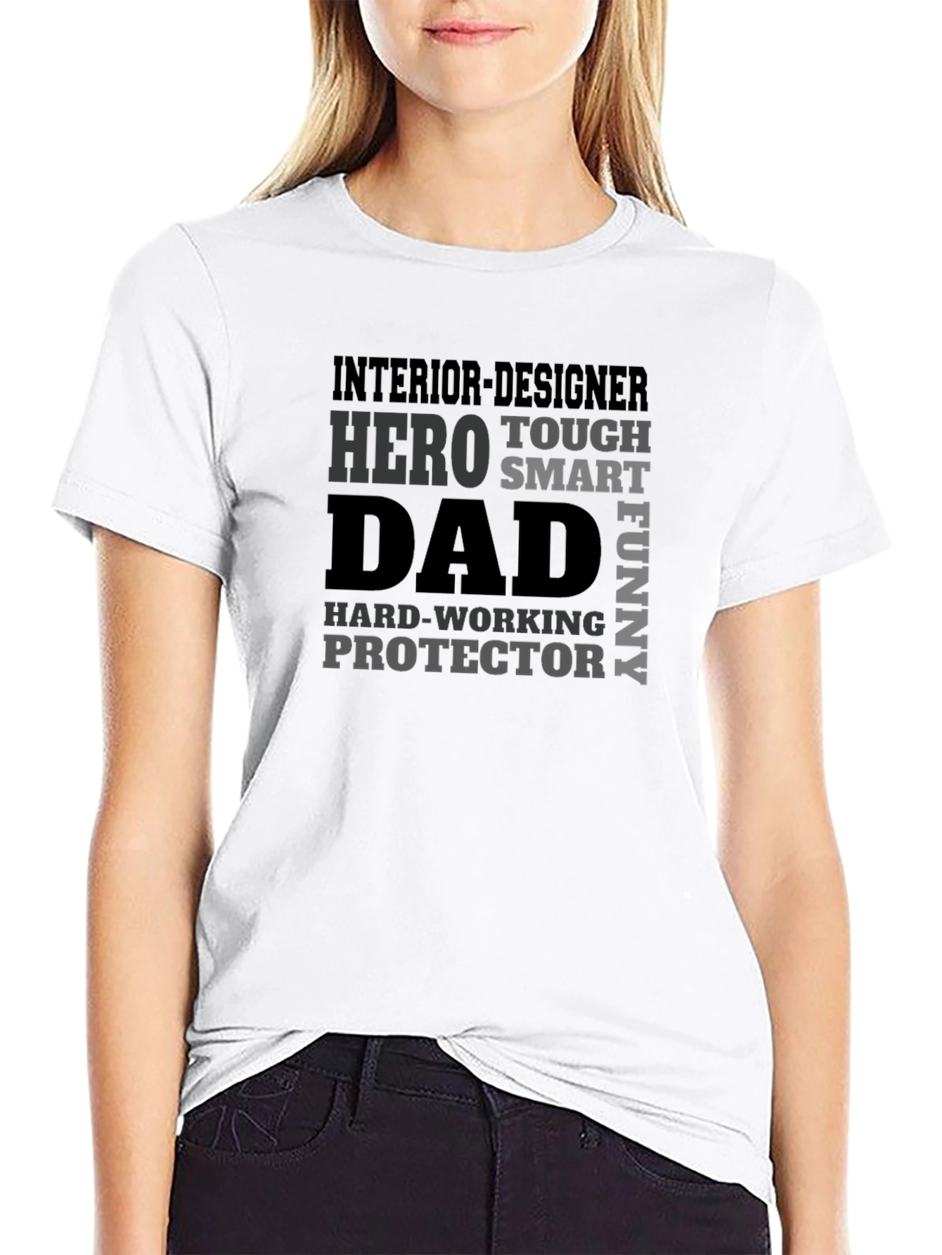 Hero Dad Interior Designer Graphic T-Shirt