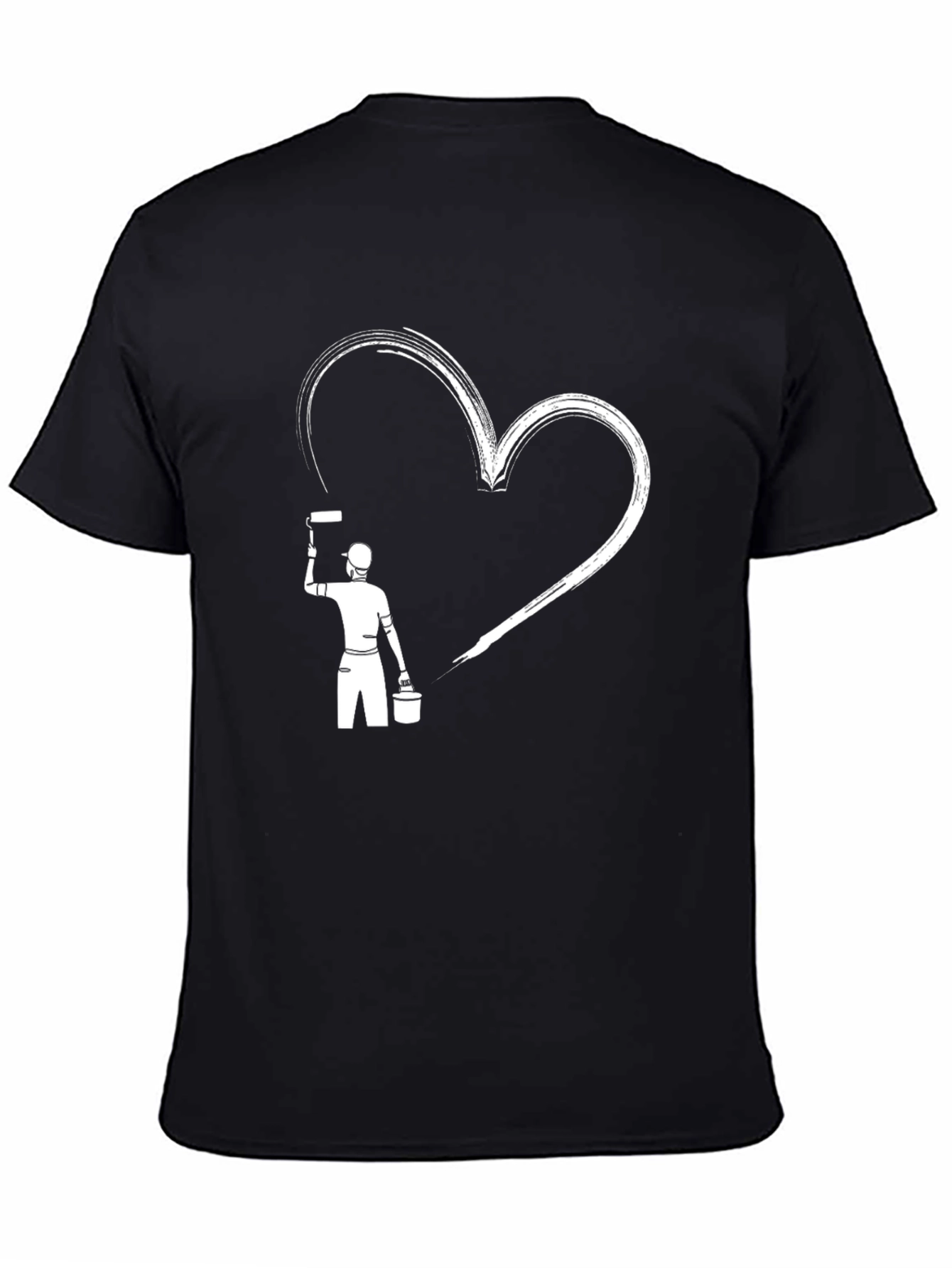 Painter Heart Graphic Tee - Black T-Shirt