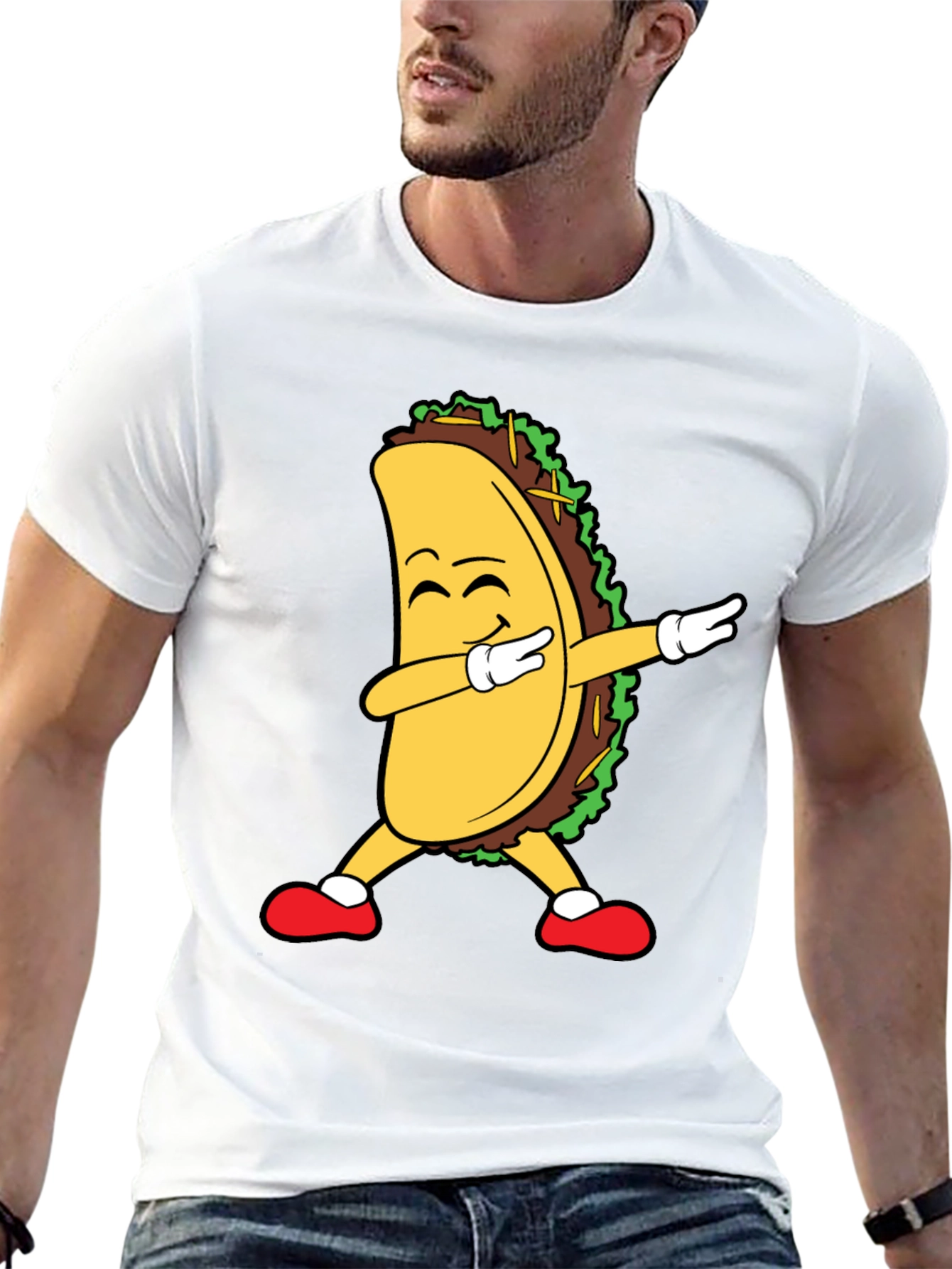 Dabbing Taco Graphic Tee - Black