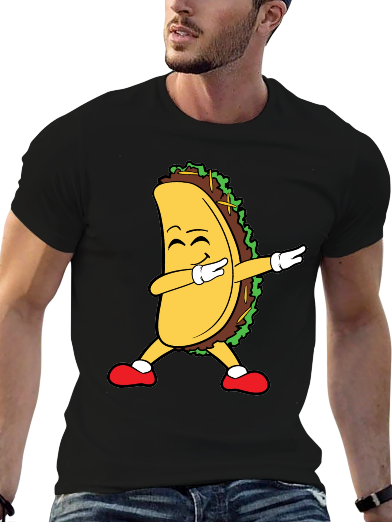 Dabbing Taco Graphic Tee - Black