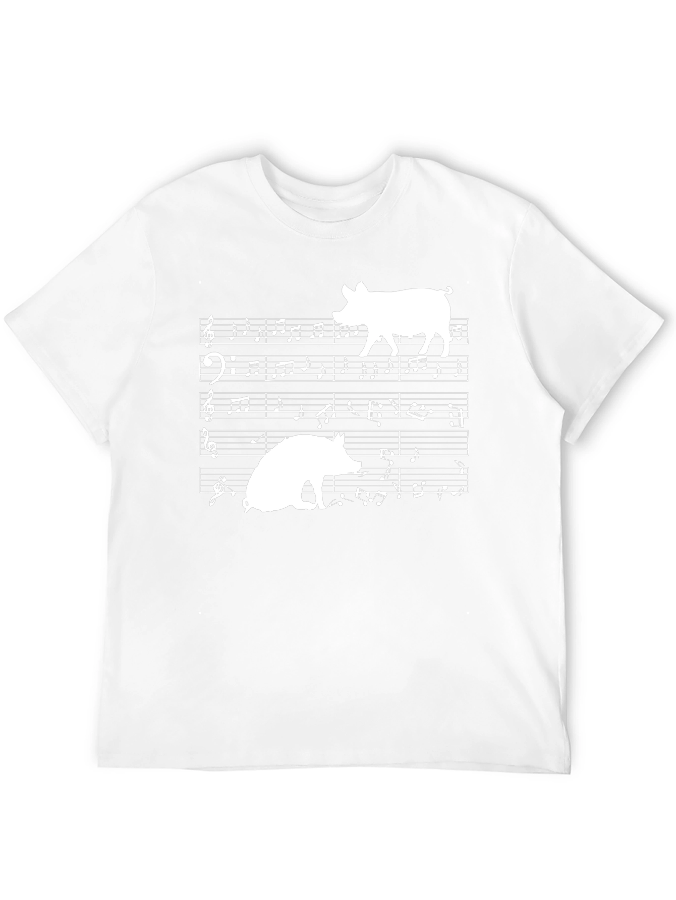 Musical Pigs Black Graphic Tee