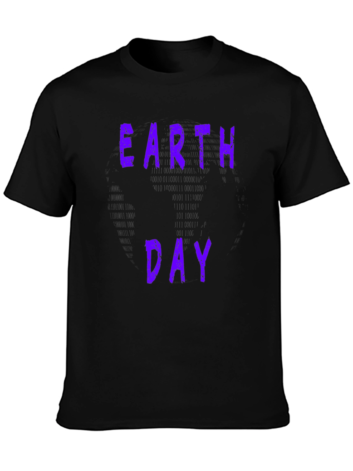 Earth Day Binary Code Graphic Tee
