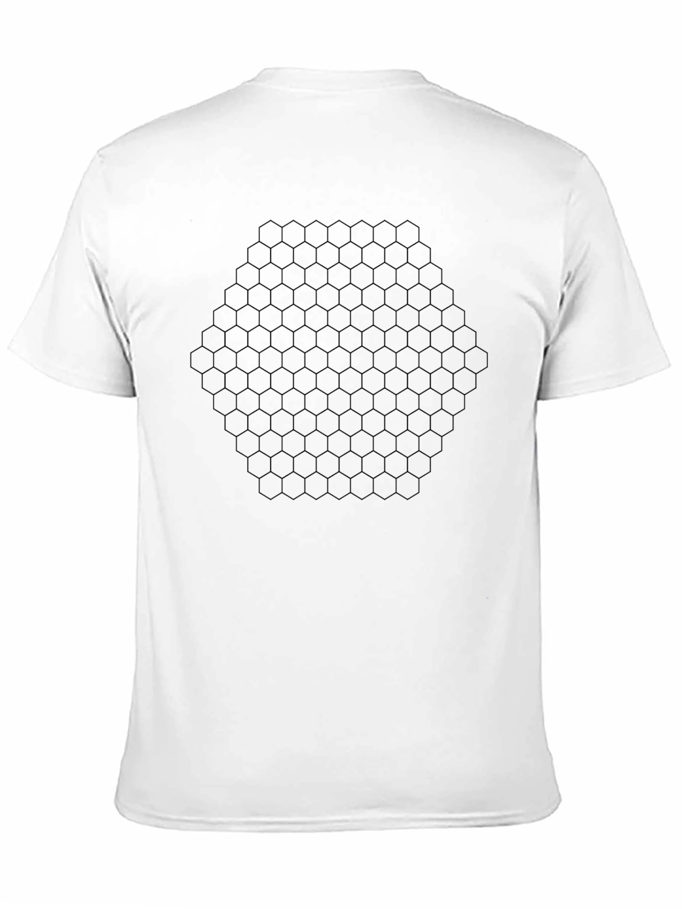Hex Grid Graphic Tee - Geeky Geometric Design T-Shirt