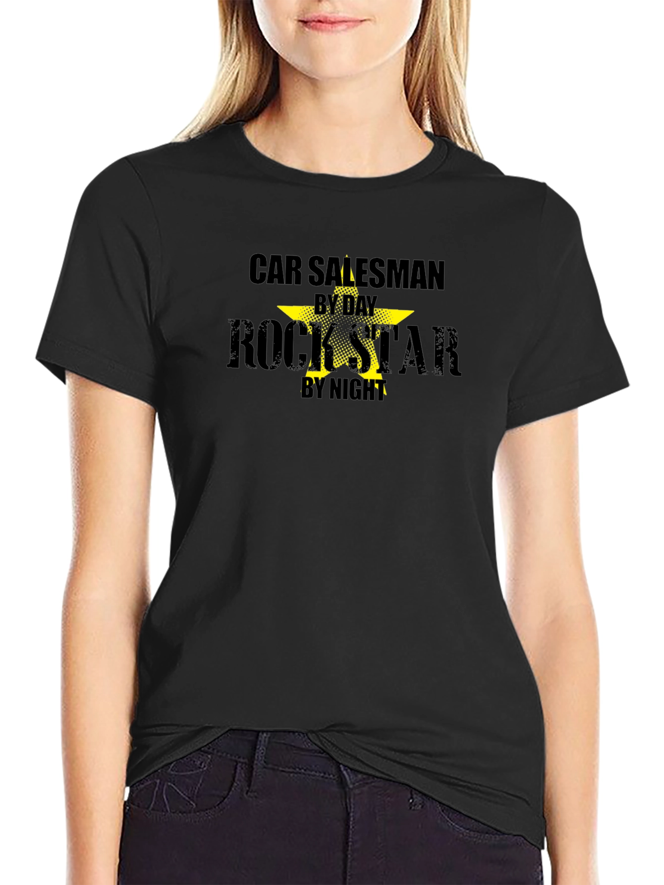 Car Salesman by Day Rockstar by Night Graphic Tee