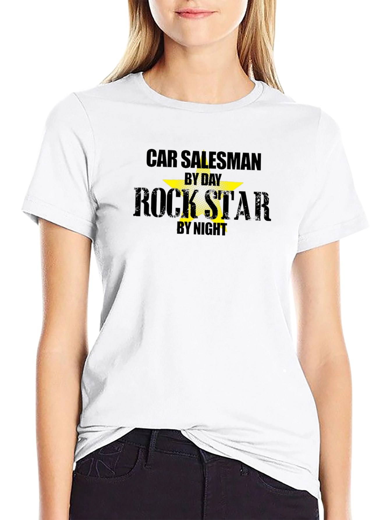 Car Salesman by Day Rockstar by Night Graphic Tee