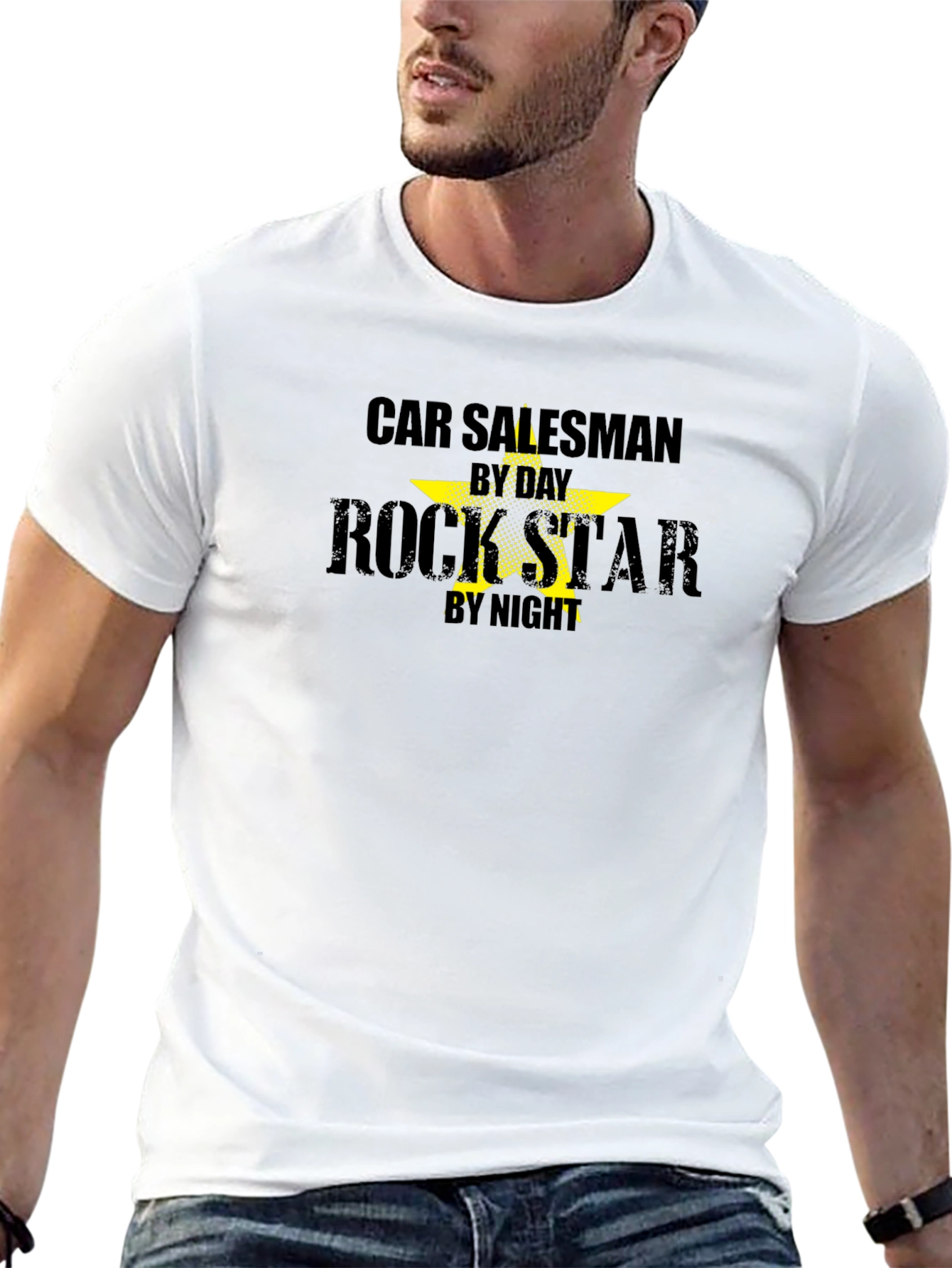 Car Salesman by Day Rockstar by Night Graphic Tee