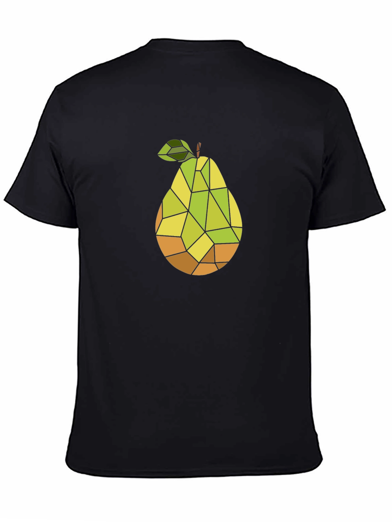 Geometric Pear Graphic Tee - Modern Art T-Shirt