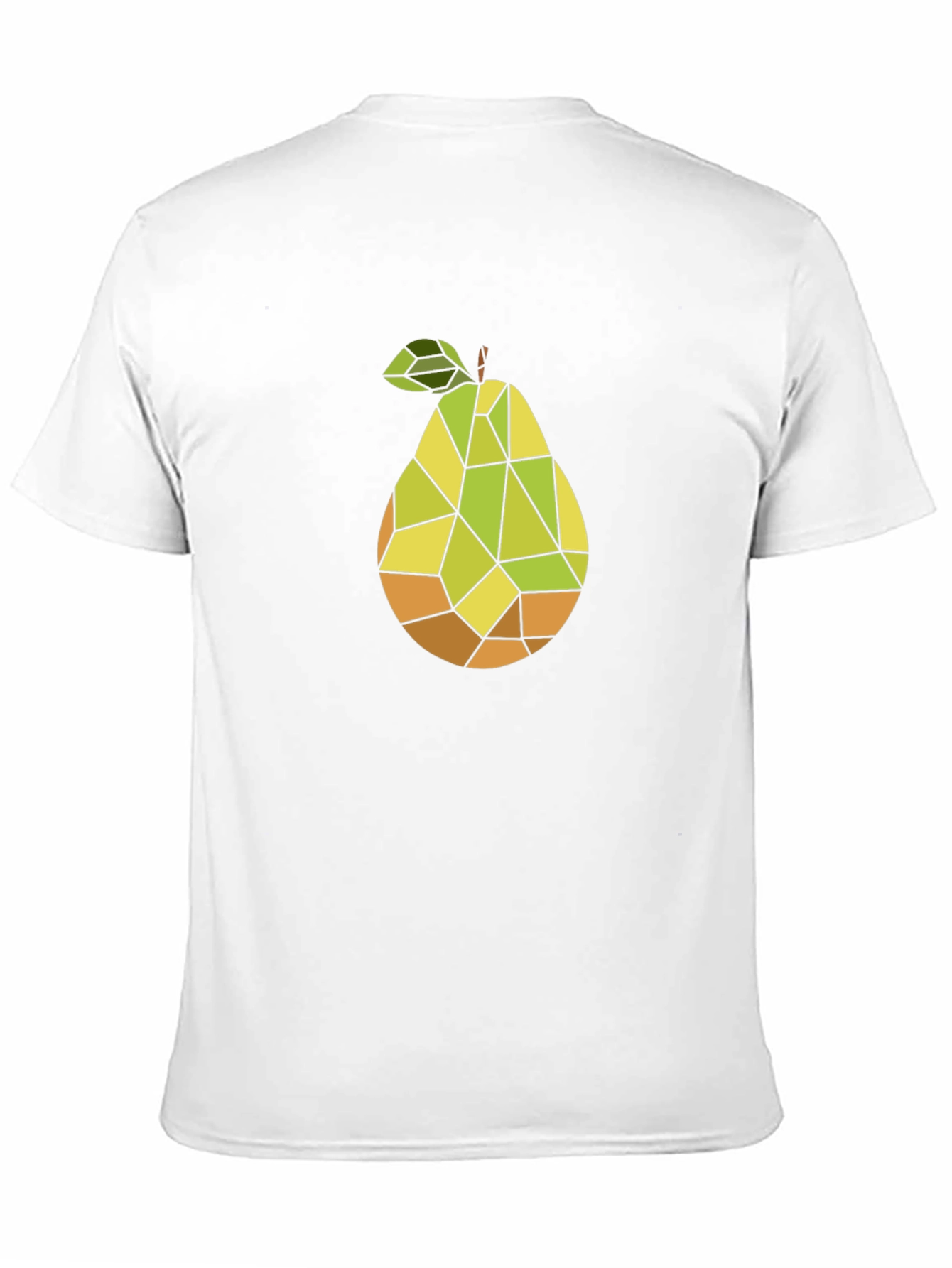 Geometric Pear Graphic Tee - Modern Art T-Shirt