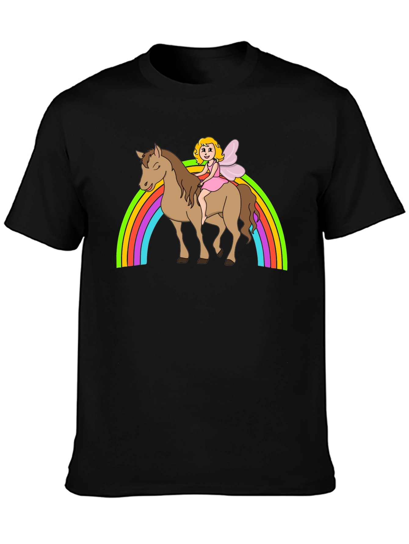 Fairy Rainbow Horse T-Shirt - Magical Graphic Tee