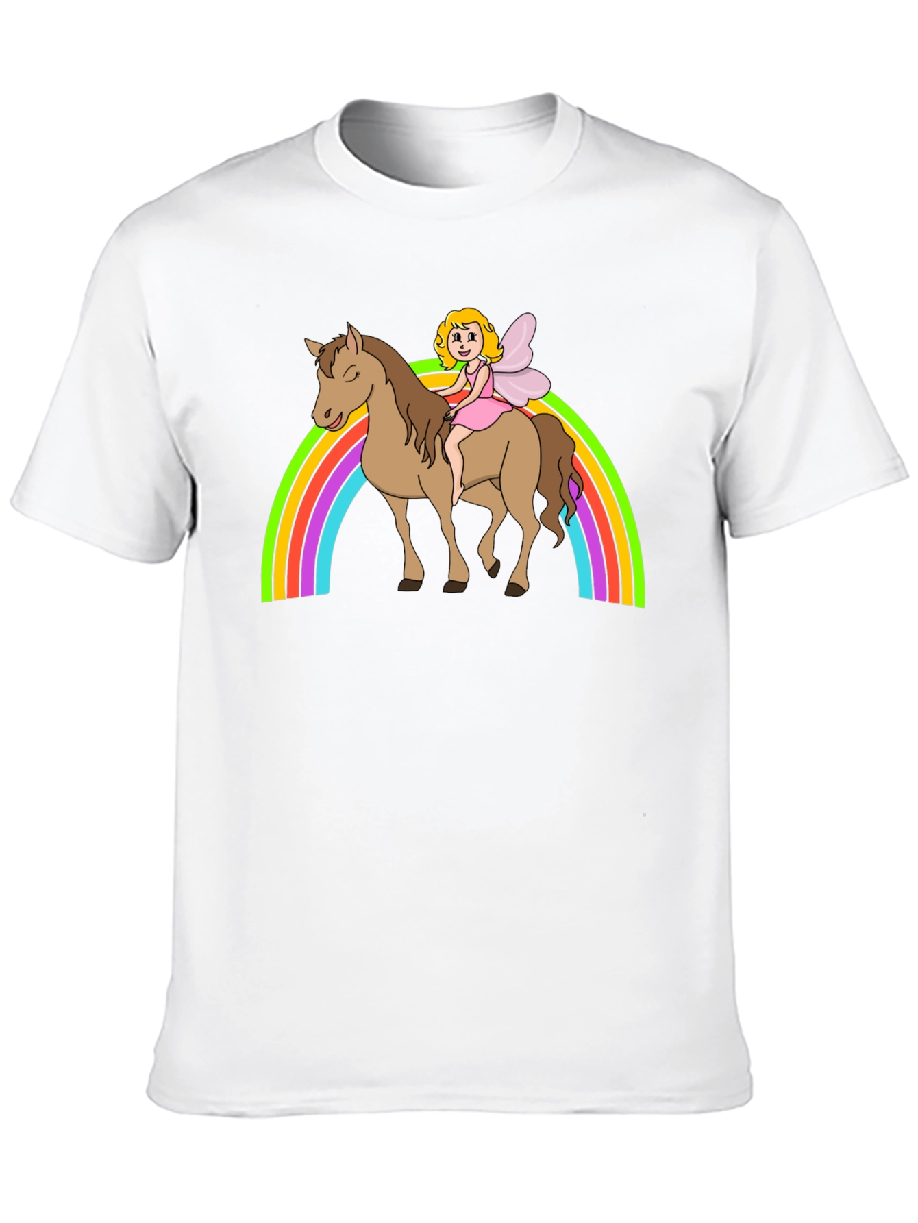 Fairy Rainbow Horse T-Shirt - Magical Graphic Tee