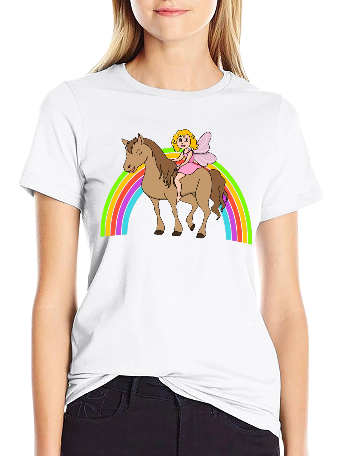 Fairy Rainbow Horse T-Shirt - Magical Graphic Tee
