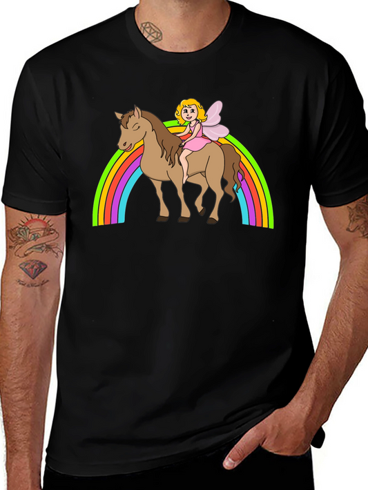 Fairy Rainbow Horse T-Shirt - Magical Graphic Tee