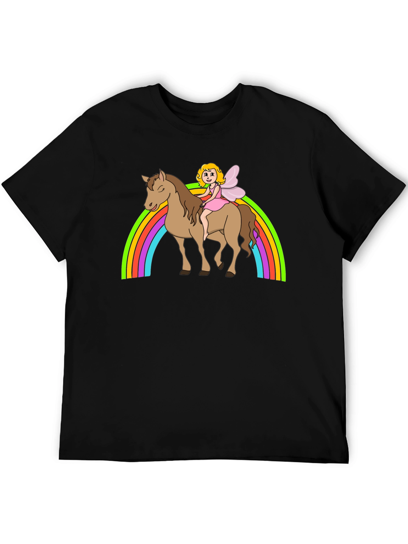 Fairy Rainbow Horse T-Shirt - Magical Graphic Tee