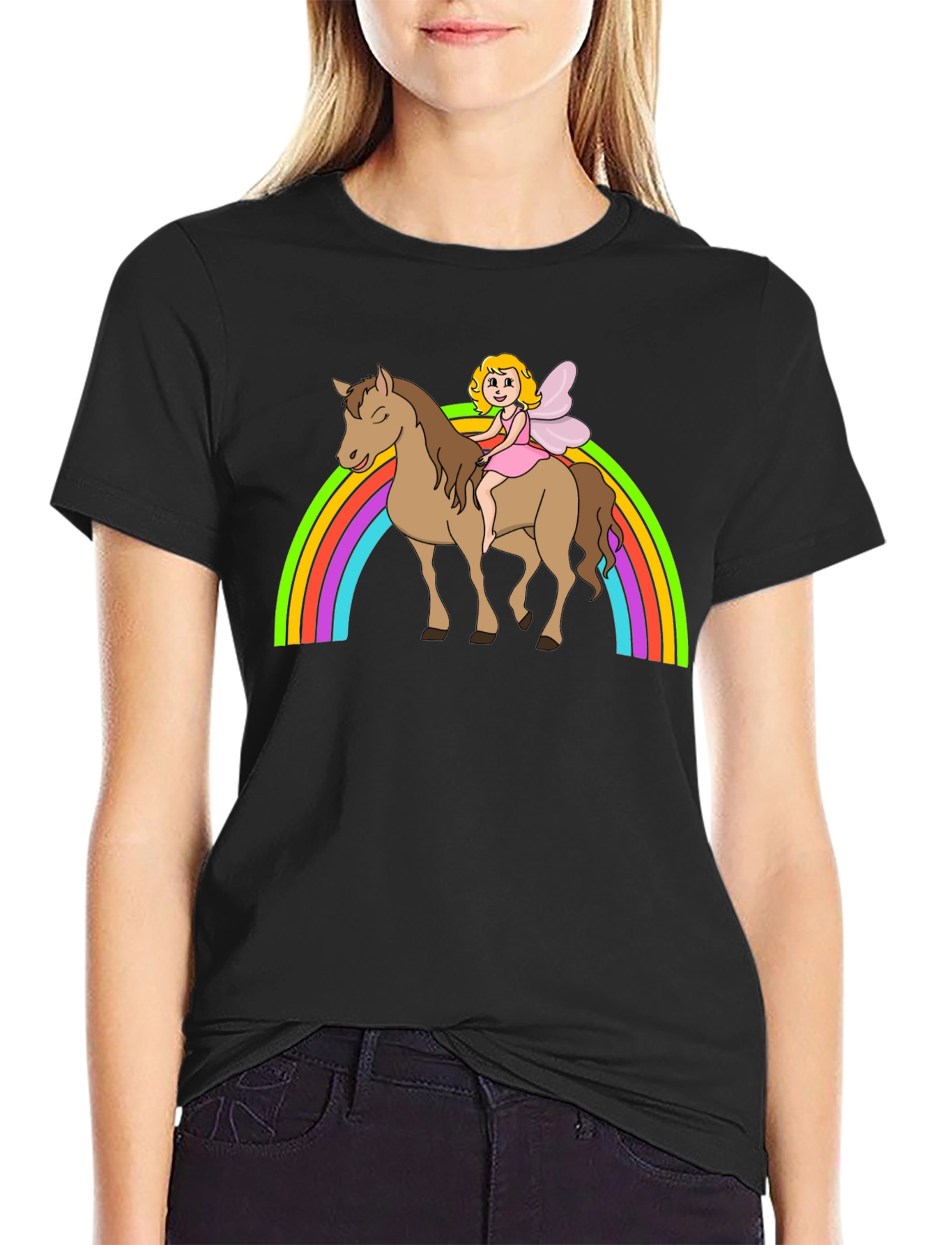 Fairy Rainbow Horse T-Shirt - Magical Graphic Tee