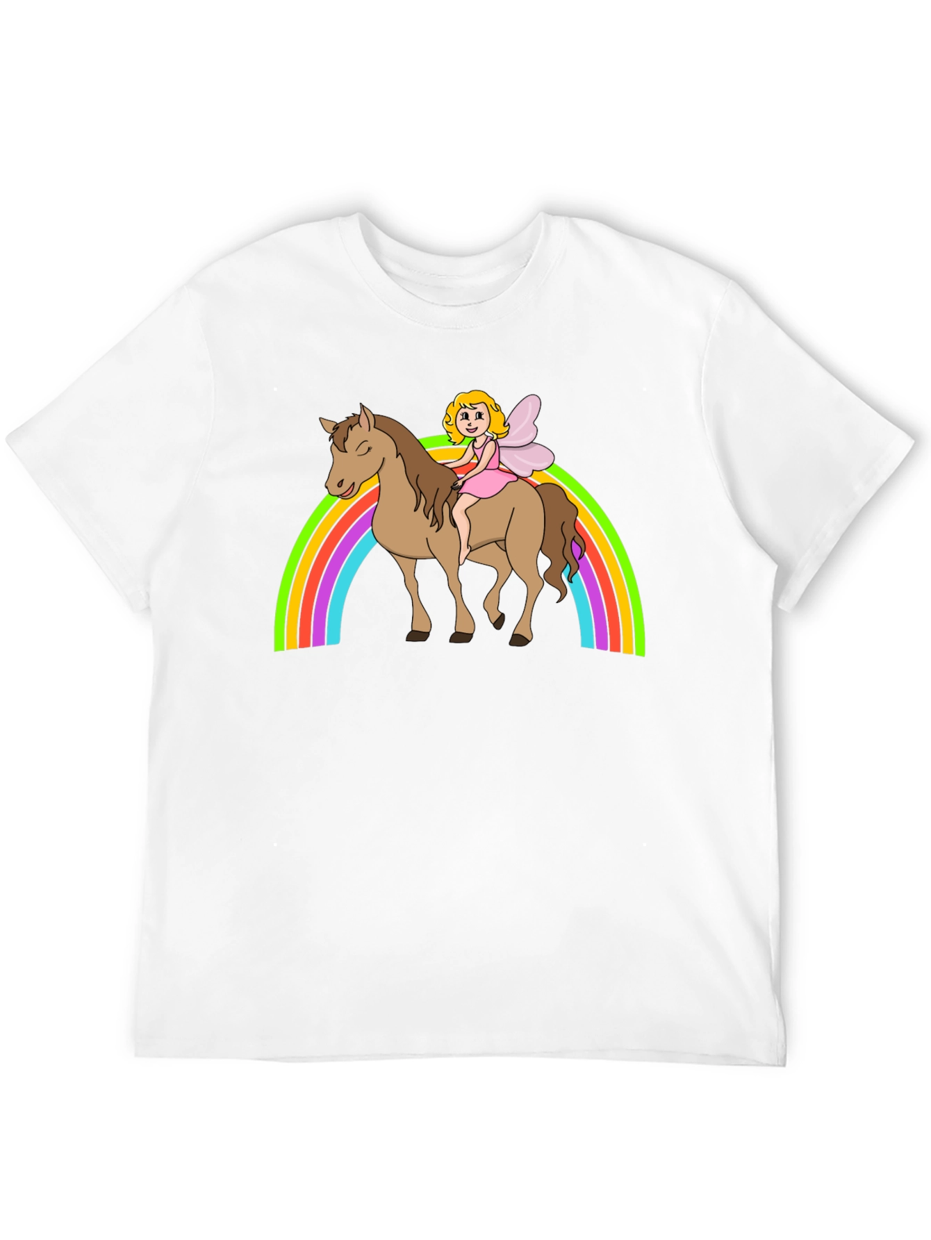 Fairy Rainbow Horse T-Shirt - Magical Graphic Tee